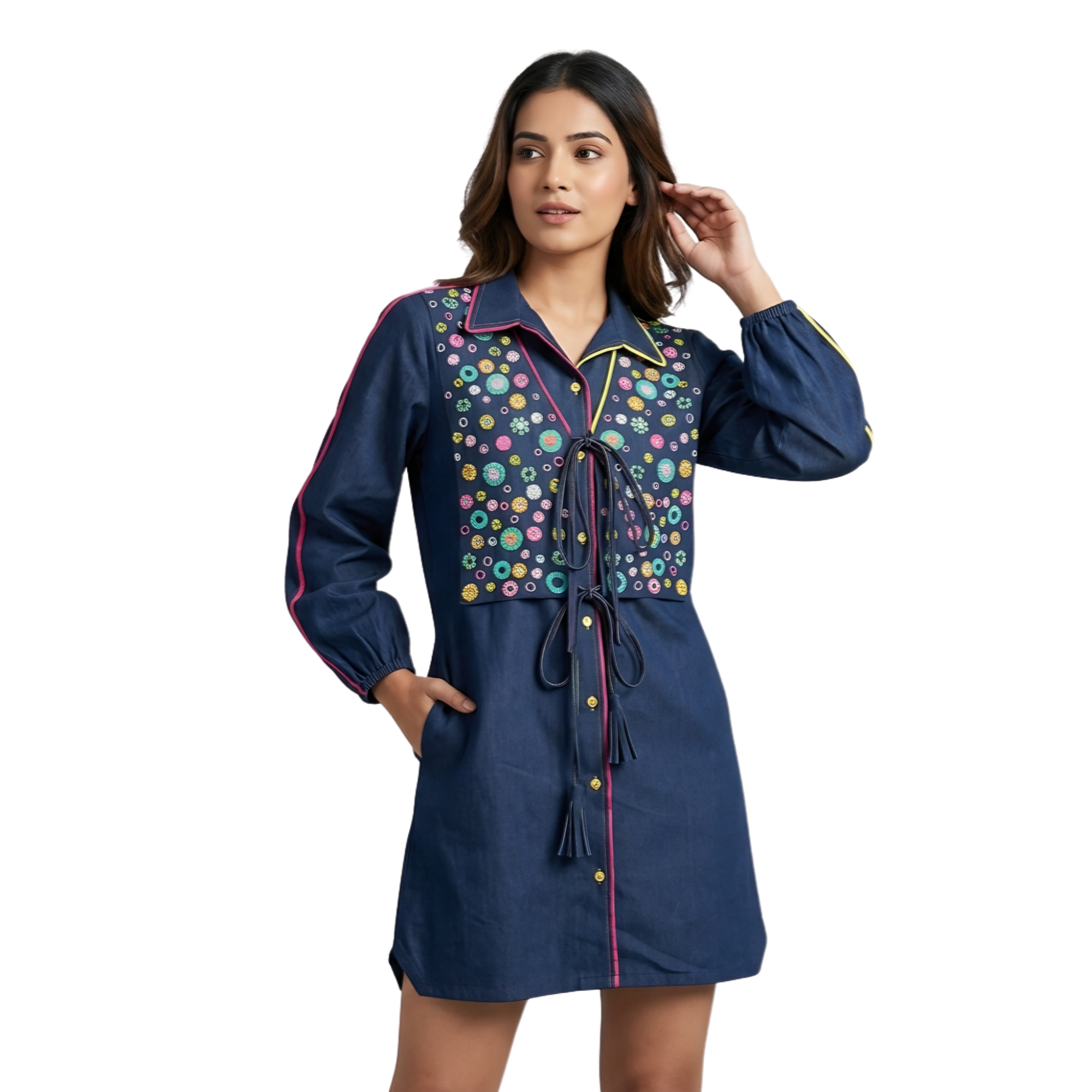 The Elan Dress- Denim