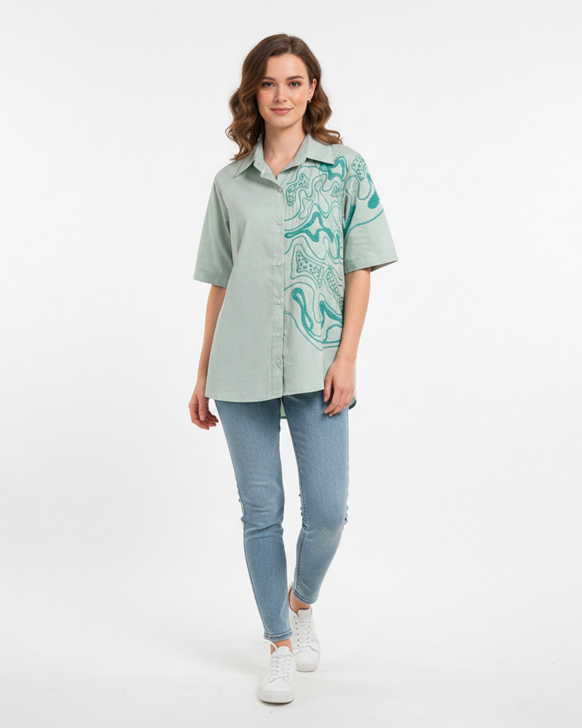 The Maze Shirt- Sage