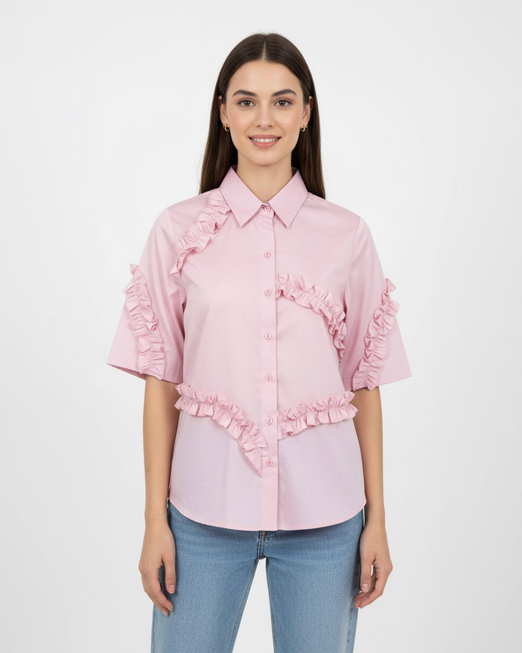 The Mono Frill- Pink