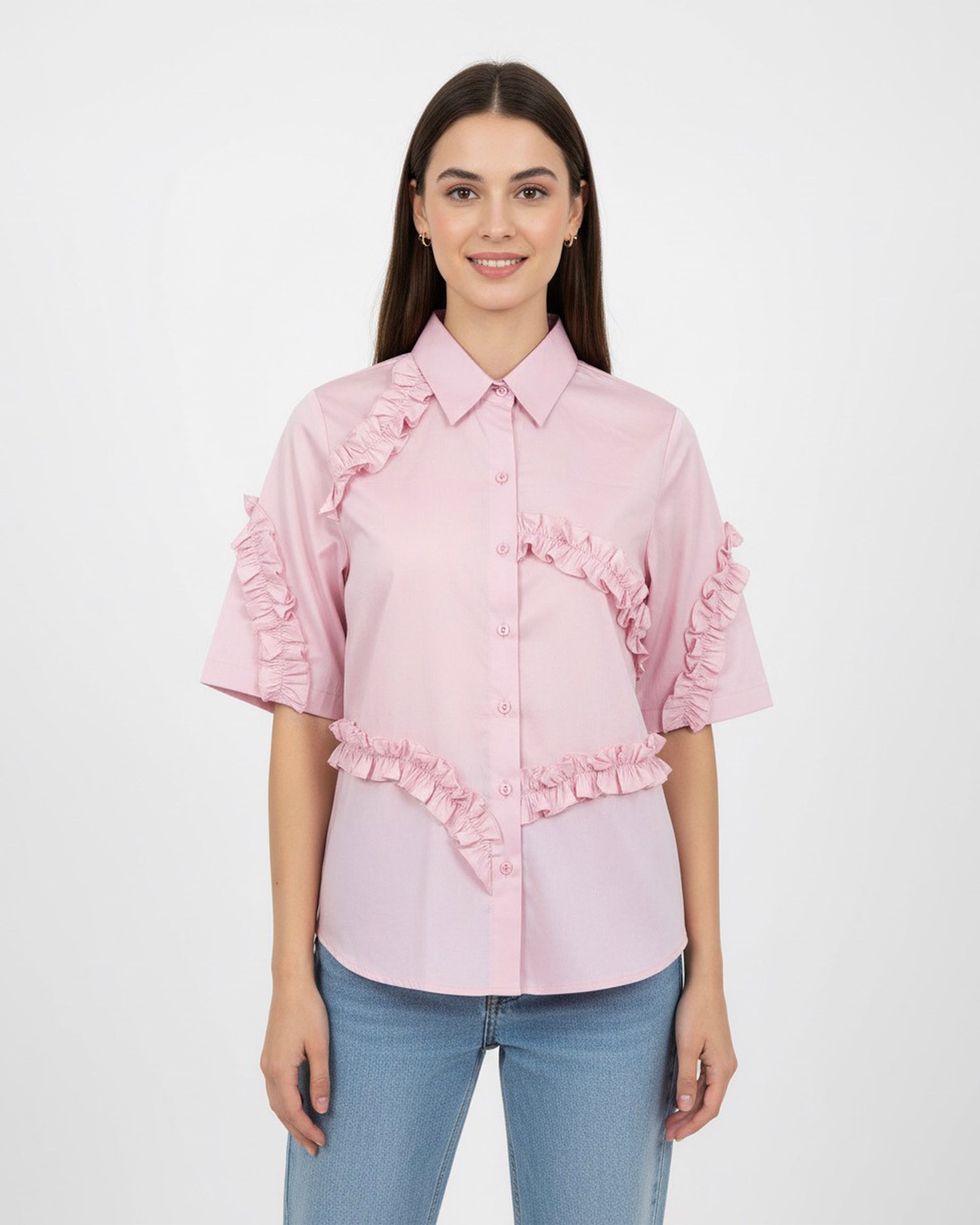 The Mono Frill- Pink