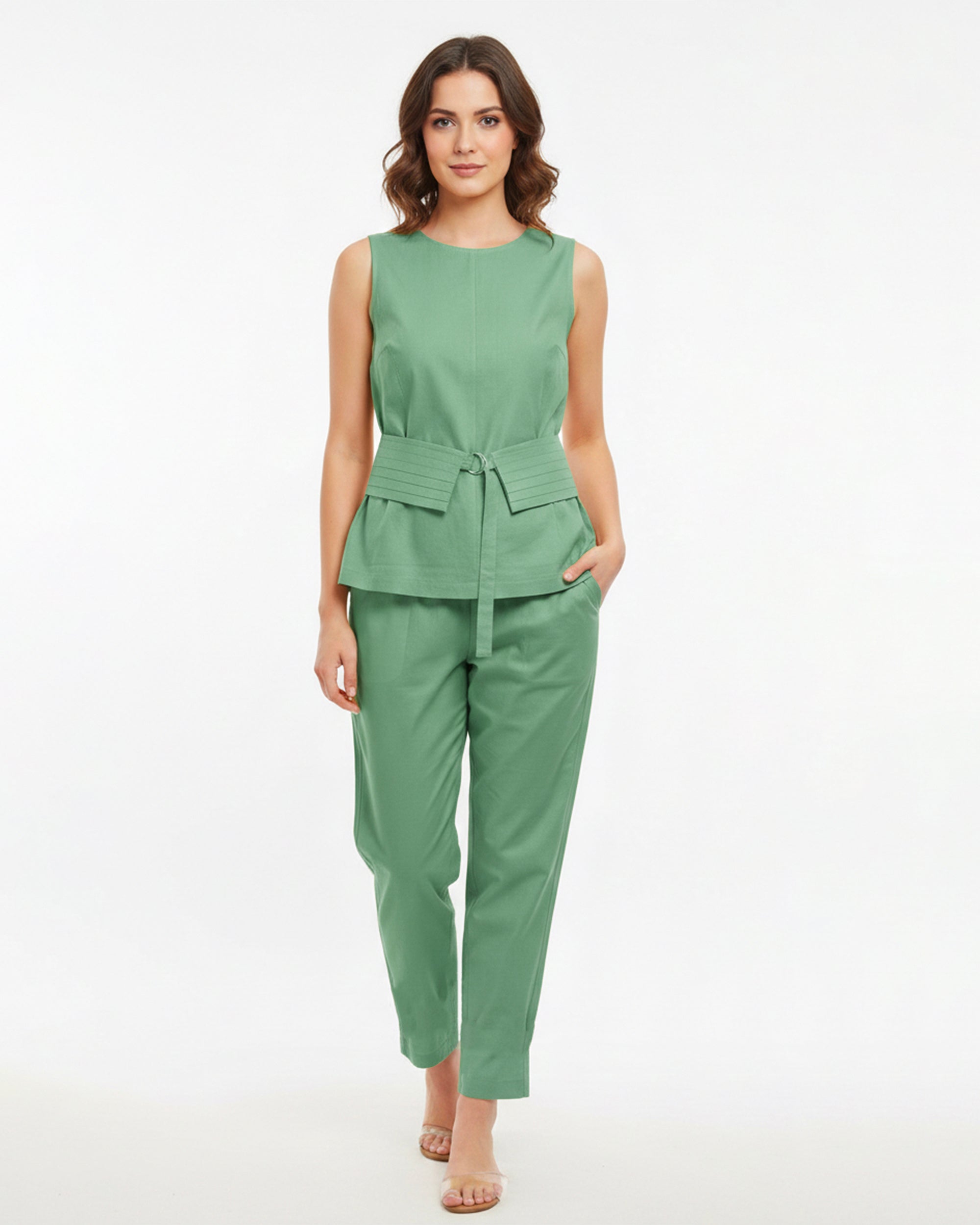 The Vivida Co-ord Set- Green